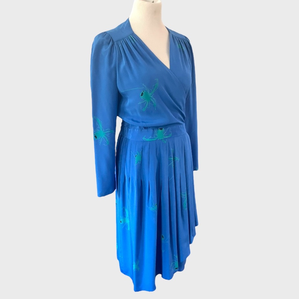 NORA NOH SILK WRAP DRESS SIZE 10